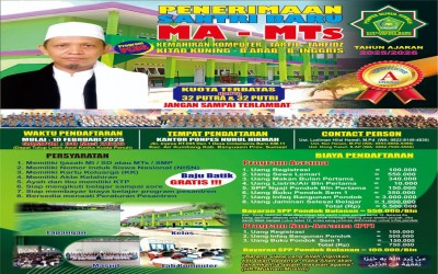Penerimaan Santri Baru MTs Nurul Hikmah Tahun Ajaran 2025/2026
